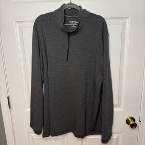 Orvis Gray Quarter-Zip Pullover Mens Size XXL GUC